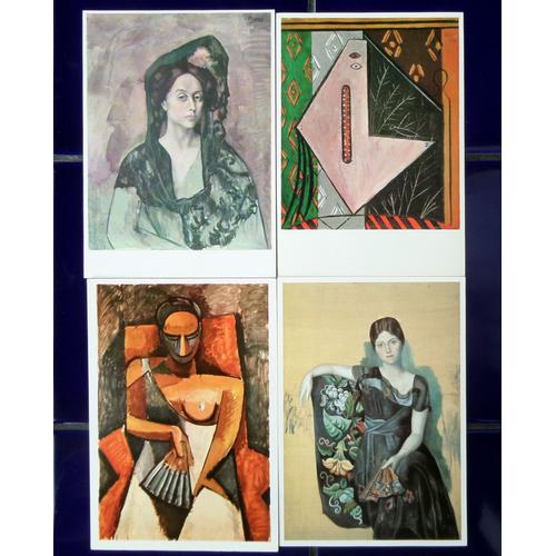 Picasso Portraits 4 Cartes Postales Tableaux Peinture Reproduction
