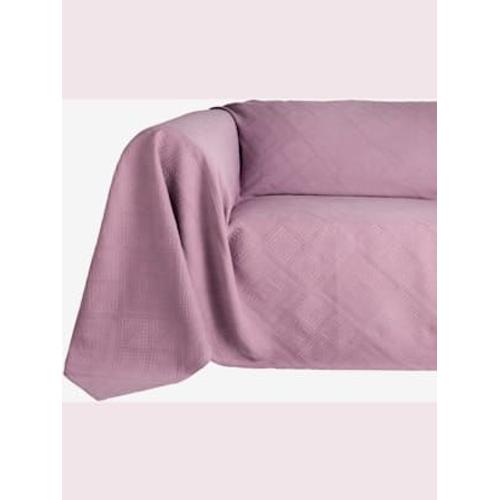 Jeté De Canapé Protection Fauteuil Tissée -  - Mauve