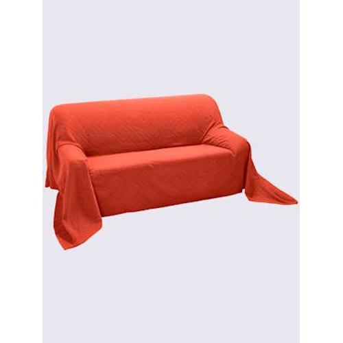 Jeté De Canapé Protection Fauteuil Tissée -  - Terre Cuite