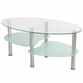 Table basse ronde en verre recyclé et métal ø56cm Drawer - SAFI