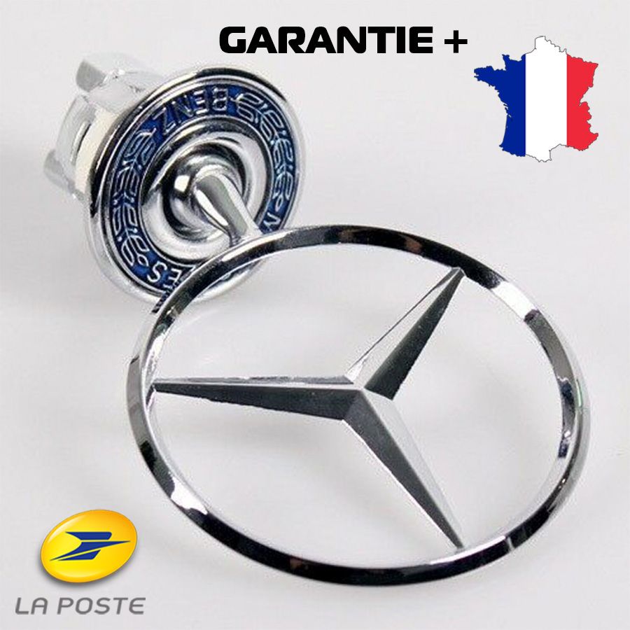 Logo De Capot D'étoile D'emblème Mercedes S350/S400/S450/S500/S550/S600/S650