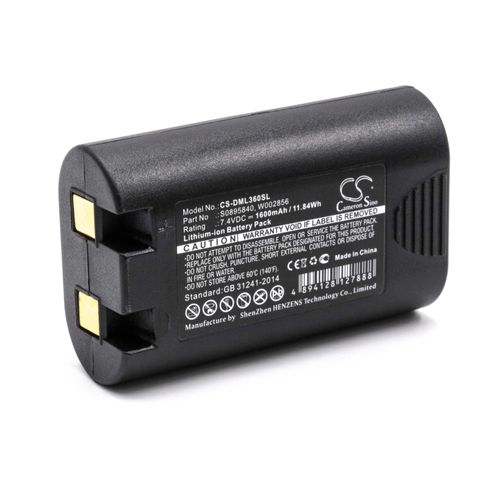 vhbw Batterie remplacement pour 3M PL-200-BAT pour imprimante, scanner, imprimante d'étiquettes (1600mAh, 7,4V, Li-ion)
