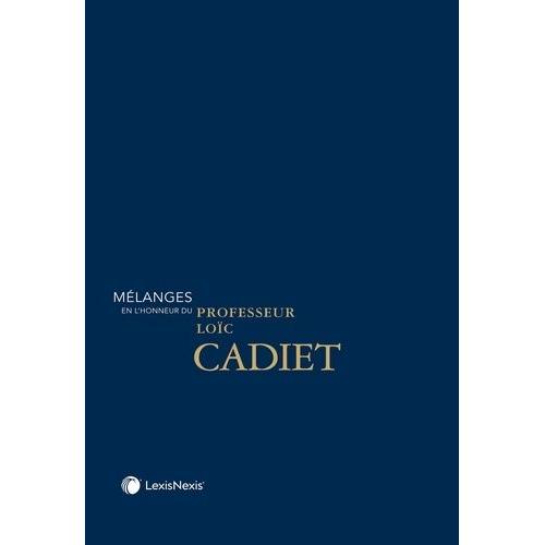 Mélanges En L'honneur Du Professeur Loïc Cadiet