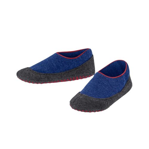 Falke Chaussons Enfants Cosyshoe, Court, Pantoufle, Antidérapant, Laine Vierge Bleu 37-38