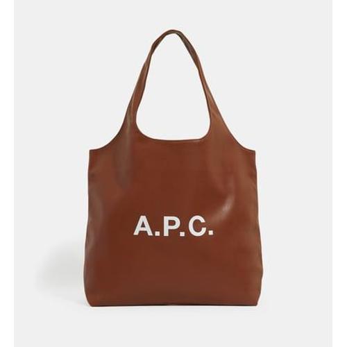 A.P.C. - Sac cabas Ninon enduit - Marron