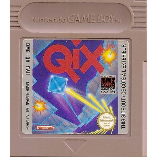 Qix (Version Euro Noir Et Blanc) Game Boy