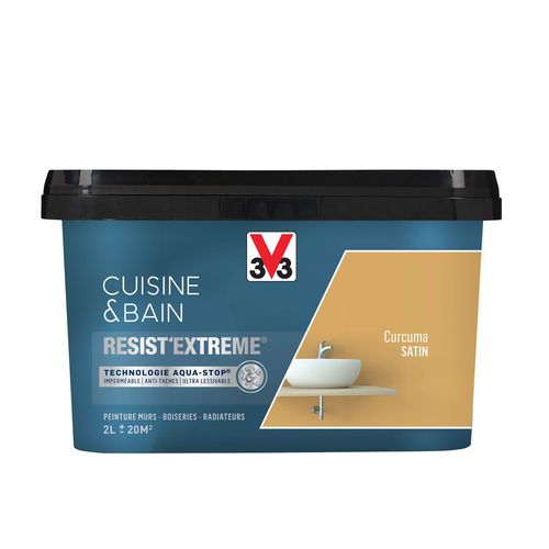Peinture Cuisine et Bains R'E Satin Curcuma Pot 2l