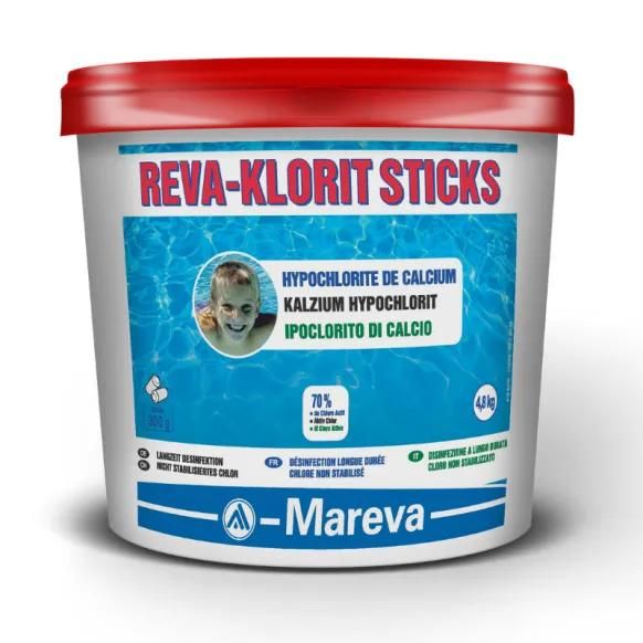 Hypochlorite de calcium Mareva Reva-Klorit Sticks 300g - 4,8 kg