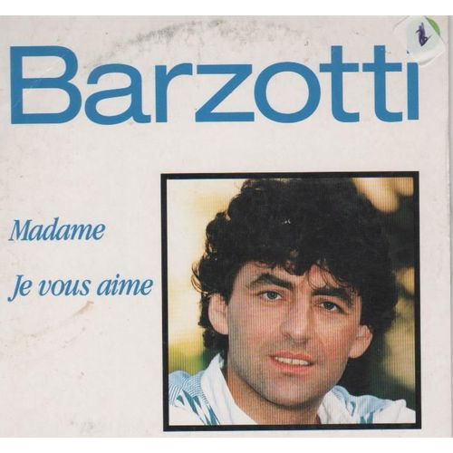 Barzotti - Madame - Je Vous Aimecd Promo