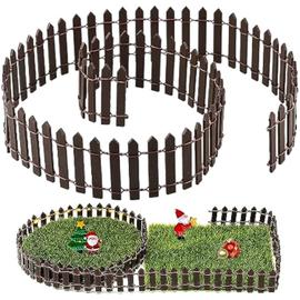 1 pièce Clôture en bois mini,Clôture miniature pour jardin de fées micro  paysage pots de fleurs accessoires ornements, pour jardin de maison, Mode  en ligne