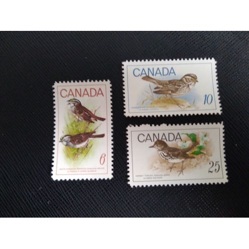 Timbre Canada Yt 422 A 424 Séries : Oiseaux 1969 ( 111207 )