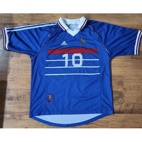 Maillot Équipe De France Coupe Du Monde 1998 Zidane - Fff 98 Shirt