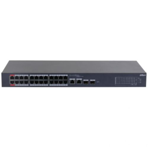 Dahua CS4226-24ET-240 - Commutateur - cloud managed - intelligent - 2 x 10/100/1000 (High PoE) + 24 x 10/100 (PoE) + 2 x 10/100/1000 (liaison montante) + 2 x Gigabit SFP (liaison montante) - de...