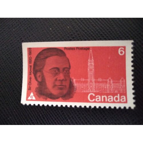 Timbre Canada Yt 438 150e Anniversaire De Naissance De Sir Oliver Mowat (1820-1903) 1970 ( 111207 )