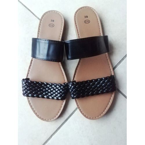 Mules - Claquette C&a Taille 38,5 - 39 ( Petit 39 ). - 38 1/2