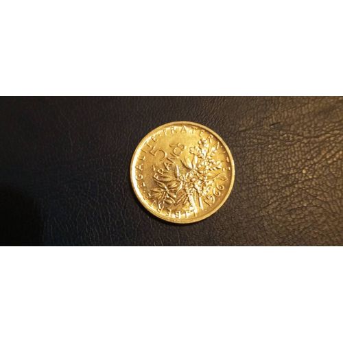 Pièce De 5 Franc Argent La Semeuse De 1960