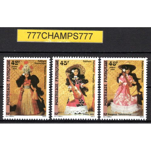 Polynésie Française. Folklore. 1988. Y & T 307 À 309
