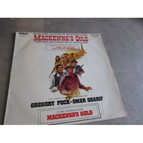 33 Tours Bof Mackenna S Gold ( Quincy Jones Jose Feliciano Gregory Peck Omar Sharif Ref Victor 1969 Rca 740 602