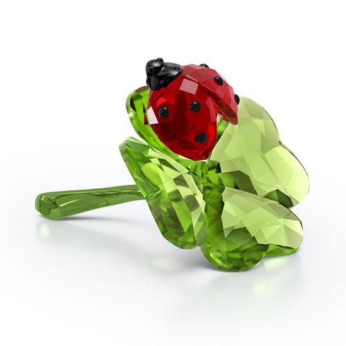 Figurine Swarovski Idyllia Coccinelle Et Trèfle