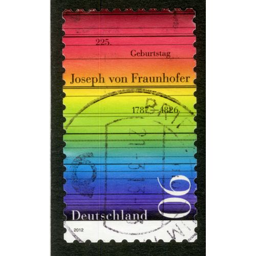 Timbre Oblitéré Deutschland, 225. Geburtstag, Joseph Von Fraunhofer 1787-1826, 2012, 90