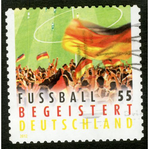 Timbre Oblitéré Deutschland, Fussball Begeistert, 2012, 55