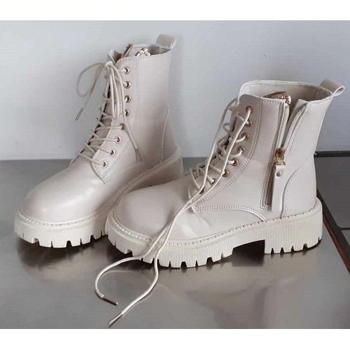 Bottines À Lacets Avec Zip Femme - 36