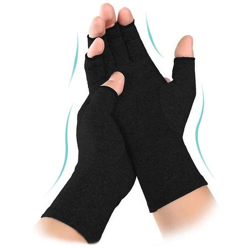 Gants De Compression Pour Femmes Et Hommes, Gants Antidérapants À Doigts Ouverts Pour Soulager L'inconfort, La Fatigue Des Mains, L'enflure, Le Sport, Fournissant De La Chaleur Et Augmentant L