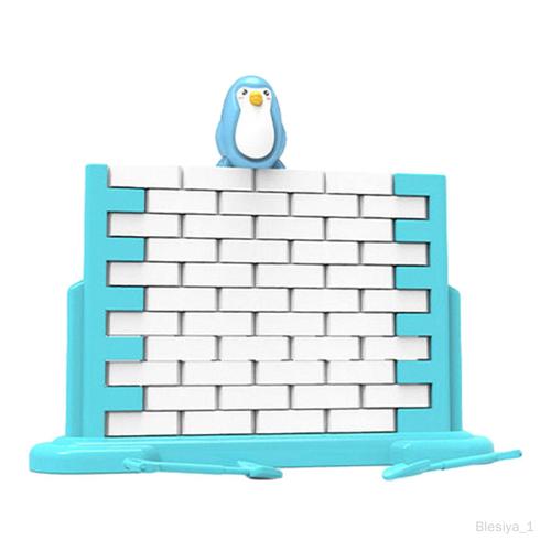 Jouet D'équilibre Mural Pingouin Avec 44 Briques, Jeu D'interaction Pour