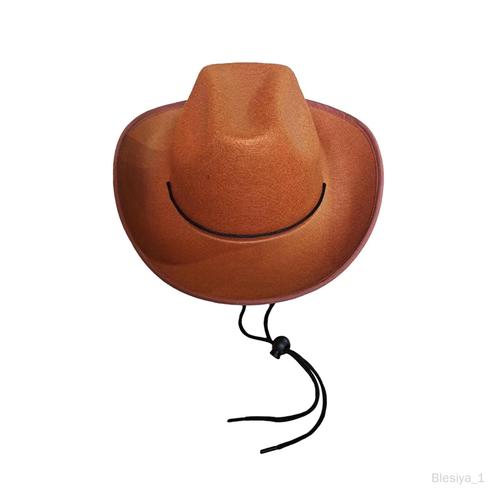 Chapeau De Cowboy Occidental Accessoires De Costume Jazz Mode Chapeau De Soleil En Plein Air En Cuir Pu Chapeau De Cowgirl Pour Les