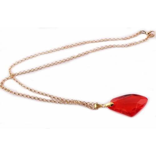 Collier En Pierre Magique Harry Potter, Pendentif, Jouet, Pierres Rouges, Rubis, Collier, Figurines