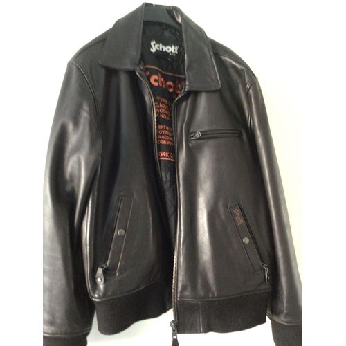 Vend Blouson Cuir Schott Neuf Jamais Porté Problème De Taille
