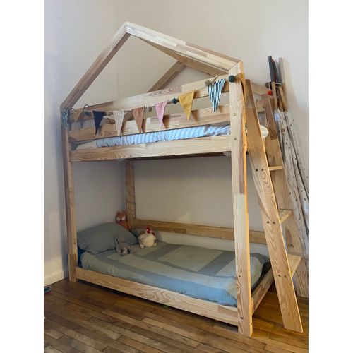 Lit Cabane Superposé 70x140