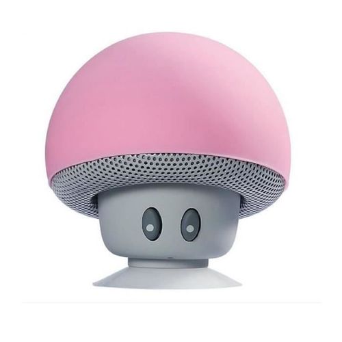 Enceinte Haut-Parleur Bluetooth Champignon Rose - Sans Fil - High-Tech & Bien-Être