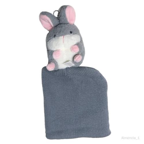 Housse De Casque De Ski, Bonnet Tricoté Avec Oreilles De Lapin Pour Le Ski