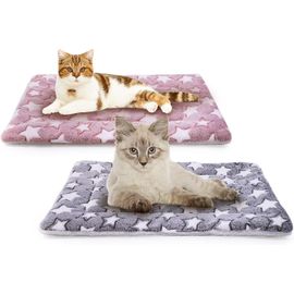 Matelas De Lit En Forme De Cage Pour Chien, 2 Pièces, Coussin Polaire Pour Animaux De Compagnie, Tapis De Lit, Coussin Lavable Pour Chat, Pour Chien Et Chat 2xl