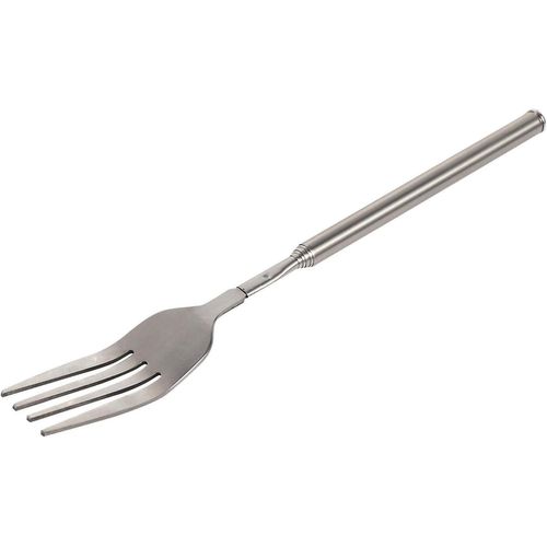 Fourchette Télescopique Pour Barbecue, Fourchette Extensible En Acier Inoxydable, Manche Extra Long, Couverts De Dîner Et De Dessert, Magasin De Grill À Domicile