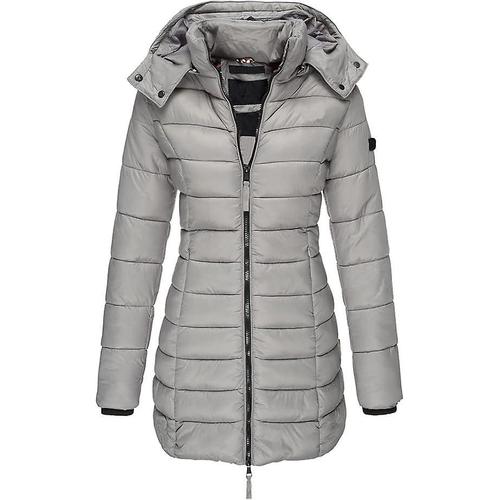 Veste Matelassée En Coton Pour Femme, Veste Matelassée Mi-Longue À Coupe Ajustée, Veste Matelassée Chaude L, Nouvelle Collection Hiver