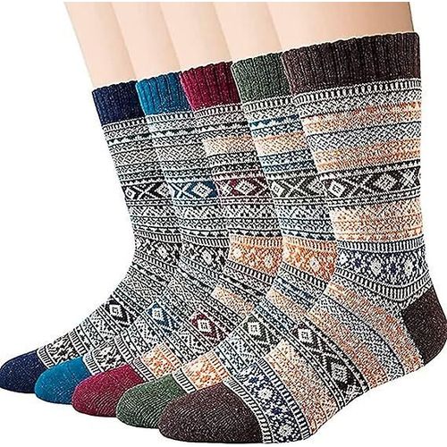 Paires De Chaussettes Thermiques D'hiver Premium Pour Hommes Et Femmes, Chaussettes Nordiques, Chaussettes Chaudes Et Pelucheuses, Chaussettes Confortables Et Douces