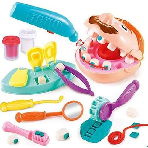 Ensemble De Pâte À Modeler Pour Enfants, Petit Dentiste, Jouet De Docteur, Perceuse Et Remplissage, Ensemble De Jouets De Pâte À Modeler