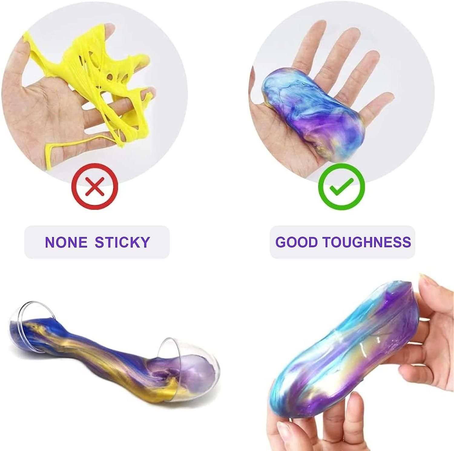 Slime Moelleux Slime Bricolage Slime Cristal Argile Slime So... - 3