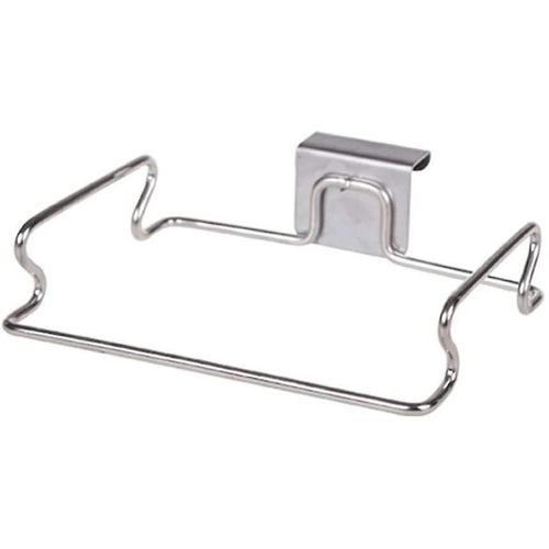 Sacs à ordures suspendus organisateur de stockage support en acier inoxydable porte-sac poubelle serviette gants cintre pour armoires de cuisine placard tiroir porte arrière crochet Ha