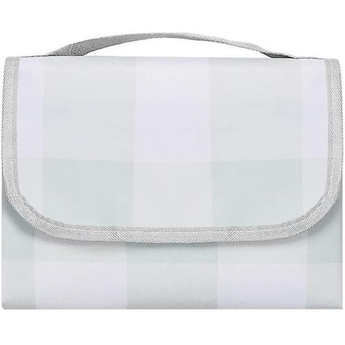 Couverture De Pique-Nique Imperméable, Couverture D'extérieur Extra Large 150x200 Cm, Tapis De Plage Résistant Au Sable Pour Voyager Et Camping Gris