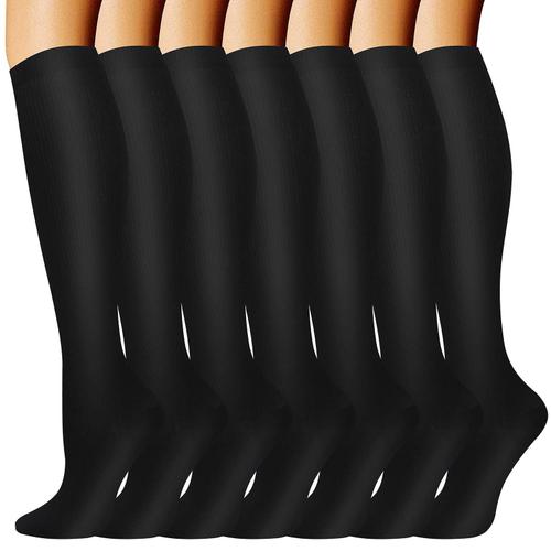 Chaussettes De Compression Pour Femmes Et Hommes, La Chaussette Haute À Circulation Est Le Meilleur Soutien Pour La Course Athlétique Et Le Cyclisme