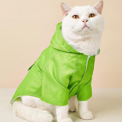 Imperméable Pour Animaux De Compagnie Bande Réfléchissante De Nuit Imperméable Pour Chat Et Chien Xl Vert