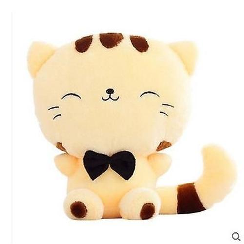 Poupée En Peluche Chat À Gros Visage 45 Cm Jaune