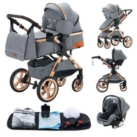 Poussette 3 en 1 Confort Bébé + Siège-auto - Nacelle Réversible Réglable  NEUF