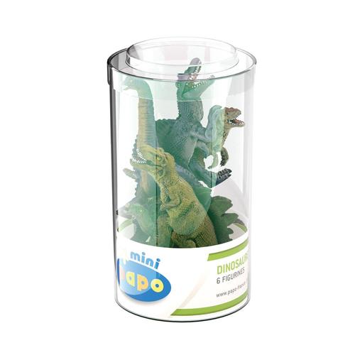 Mini Papo Mini Plus Dinosaures Lot 2 (Tube, 6 Pcs)