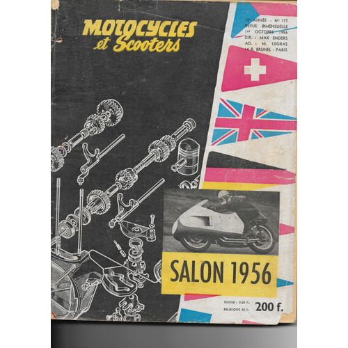 Revue Motocycles Et Scooter Salon 1956