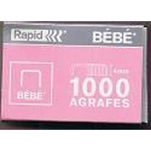 Rapid  - 1000 Agrafes Rapid Bébé - 4mm