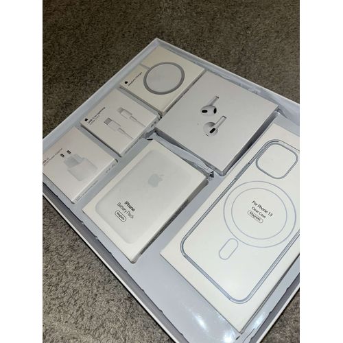 Apple Box Remise En Main Propre Uniquement Avec : Chargeur À Induction Coque À Induction Chargeur Rapide Batterie Externe Et Airpod 3 Eme Gen Cdt